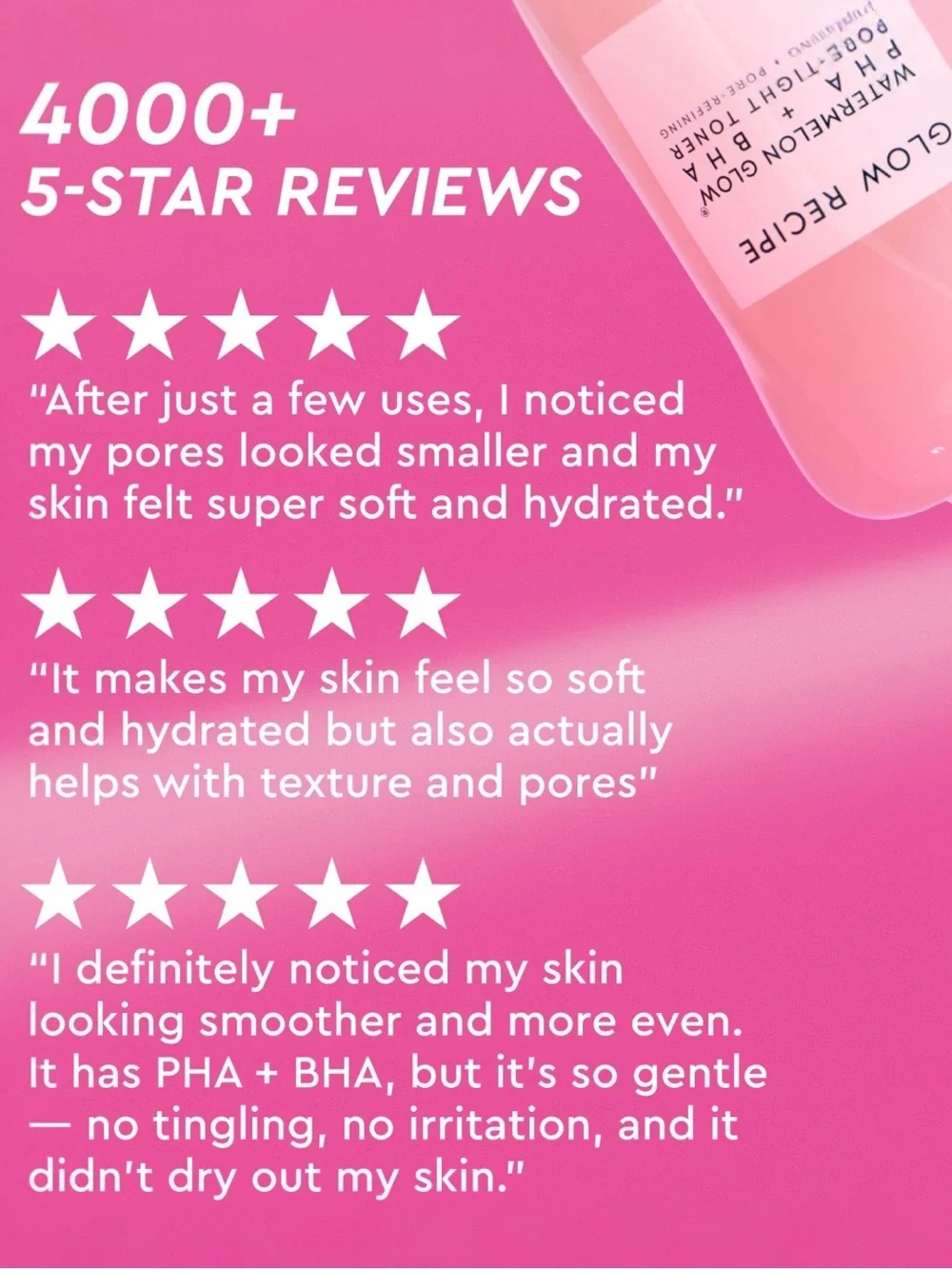 🪷 Glow Recipe Watermelon Glow Pore-Tight PHA+BHA Hydrating Toner FULL SIZE 150mL
